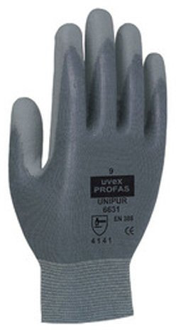 Uvex 60944 6 Unipur 6631 Safety Glove, Size: 6, Grey