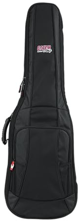 Gator Cases 4G Series Gig Bag für E-Gitarren mit verstellbaren Rucksackgurten; passend für Jazzmaster-Style-Gitarren (GB-4G-JMASTER) , Schwarz