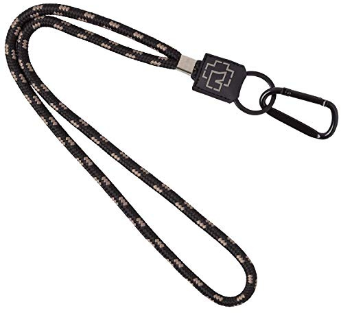 Rammstein Kordelschlüsselband Est. 1994 Schwarz-Grau, Offizielles Band Merchandise mit Karabinerhaken