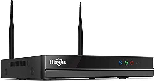 Grabadora de video en red de 8 canales 3MP/1080P/960P para sistemas de cámaras de seguridad inalámbricas Hiseeu