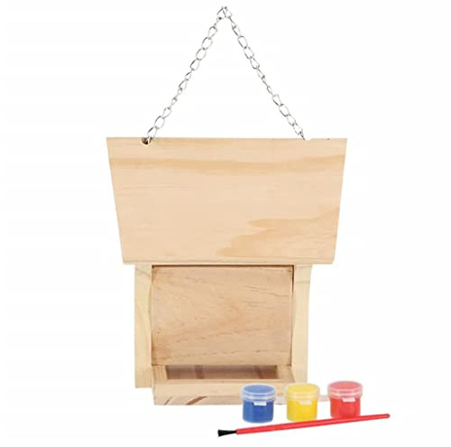 Esschert Design DIY Vogelfutterhaus mit Farbe