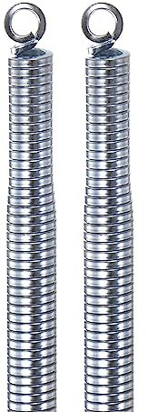 sourcing map 2pcs PVC Spring Bender 11.8mm OD 550mm Long Zinc Plated Bending Spring Conduit PVC Spring Bender Pipe Bending Spring for PVC Pipe Bending Devices in Home Hydropower, Silver Tone