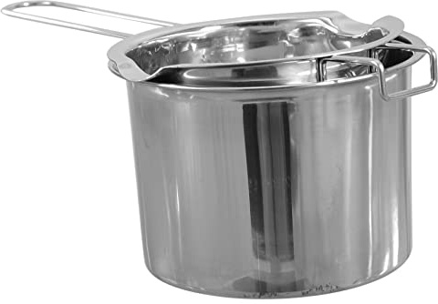 BESTonZON Stainless Steel Double Boiler Melting Pot for Cheese Butter and Chocolate – 600ml Capacity 16cm Outer Pot – for Baking and DIY Crafts