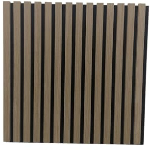 Endorphin Akustikpaneel Holz mit Filz, Walnuss dunkel, 58x58 cm | Wandpaneele, Echtholzfurnier, quadratisch, zum Kleben oder Schrauben, einfache Montage, 2,1 cm dick