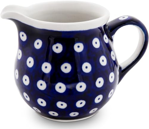 Bunzlauer Keramik Sahnekännchen Milchkännchen 180 ml Ø 6,5cm H 8cm (Dekor 42)