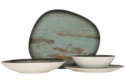 Bonna Geschirrset - Madera - 24 teilig - 6 Personen - Porzellan