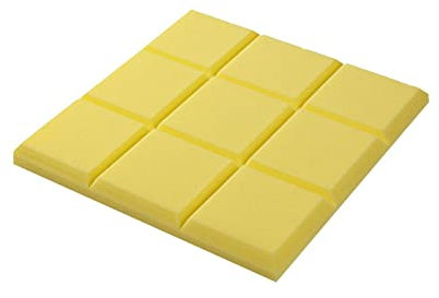 NEECS Panneaux de Mousse insonorisés KTV, décoration d'hôtel Coton insonorisant Mur de Chambre Isolation phonique Coton Traitement de Chambre Acoustique Taille: 50505CM (Bleu) (Jaune)