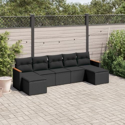 Festnight Loungemöbel Set mit Stauraum Gartenlounge XXL Groß Garten Lounge Rattan Sofa Outdoor Polyrattan Gartensofa Terrasse Terrassenmöbel Gartenmöbel Ecklounge Couch Sitzgarnitur