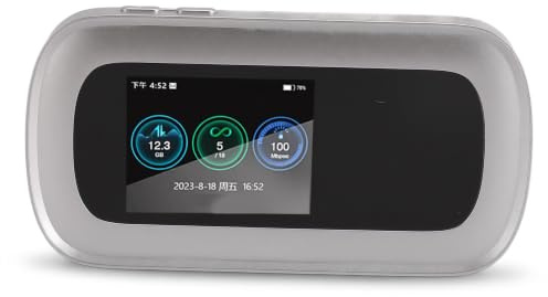 Routeur Mobile 5G, Point D'accès Mobile WiFi, Modem WiFi6 5G 4G LTE, avec Emplacement SIM, écran Couleur 2,5 Pouces, 16 Appareils Connectés, pour Voyage d'affaires en Plein Air