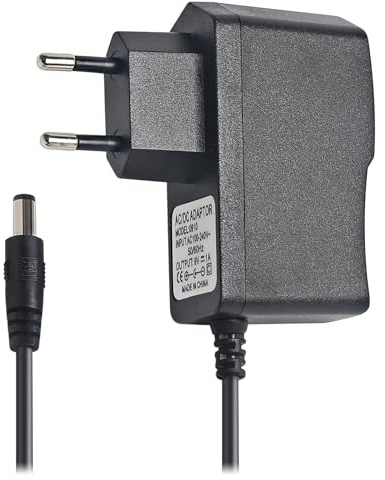 DMX Konsole Zubehör 9V DC Netzteil, 9V Gitarre Pedal Netzteil, 9 Volt 1000mA Ladekabel für Klavier Keyboard, Gitarre Effekte Pedal Adapter Mittlere Negative Elektrode