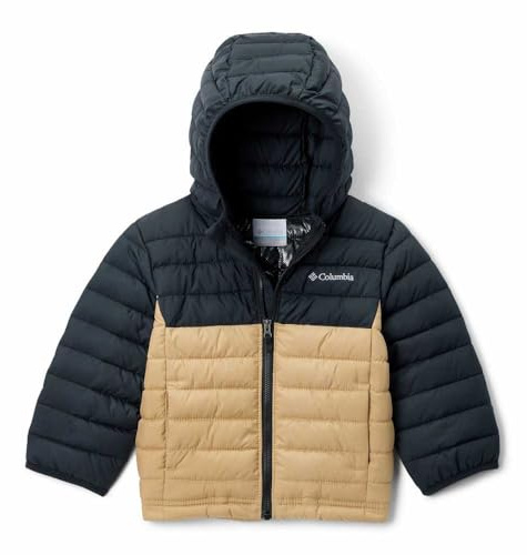 Columbia Powder Lite 2 Quiltad jacka med huva för pojkar (1-pack)