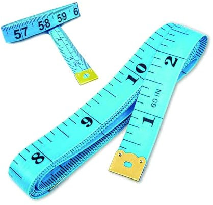 PARENCE.- Cinta Métrica de Sastre/Cinta Métrica para Letras de Doble Cara a Medida - 150cm, 60 pulgadas, Color Aleatorio (Rosa, Azul, Verde, Amarillo, Blanco)