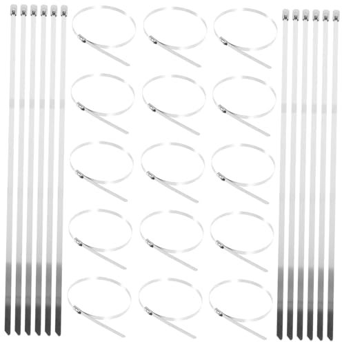HAWILLOSCH 100Pcs Ties for Chain Link Fences Metal Fasteners for Securing Garden Gates Wire Fencing and Outdoor Projects Easy Installation