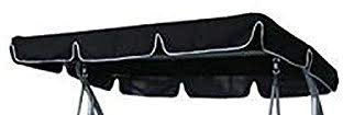 Replacement Canopy for Garden swing 2/3 seater different sizes and styles available (Black, 155 x 110 Flat)