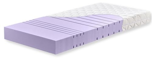 Betten-ABC Matratze KSP-1500 Deluxe - 80x200 cm (H2) - 7-Zonen Kaltschaummatratze mit Diamantschnitt - Hypoallergen - Oeko-TEX Zertifiziert - Bezug abnehmbar & waschbar - Lieferung per Paket