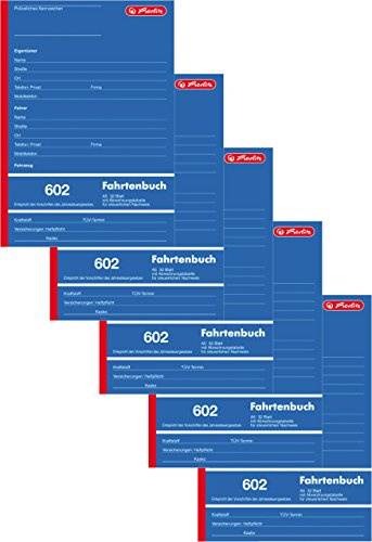 Herlitz 840637 Fahrtenbuch 602, A5 hoch, 32 Blatt (5)