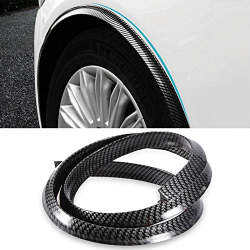 Elargisseur de Roue Voiture, Fusées D'ailes Universelles en Fibre de Carbone, Sourcils de Passage de Roue de Voiture Protègent Accessoires de Camion de Voiture de Coussin Anti-rayures
