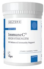 PATRICK HOLFORD ImmuneC High Strength/Vitamin C Supplement / 2200mg Vitamin C / 6 Nutrients/PH Balanced Alkaline Powder/Flexible Dosage/Naturally Sourced/Vegan/for Women & Men