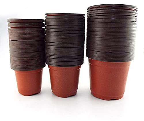 20 pezzi / 50 pezzi di plastica fioriere protezione anticaduta vassoio per la casa giardino vasi vivaio vasi trapianto 10 Limi -20 pezzi