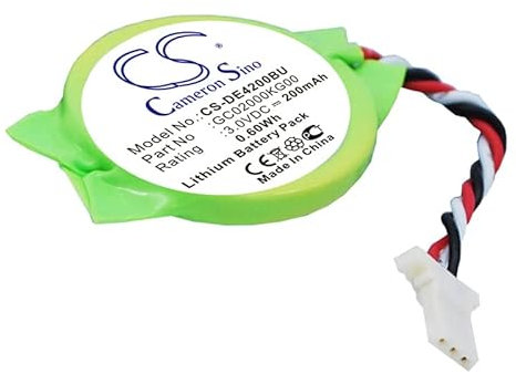 CMOS Battery For DELL Latitude E4200, Latitude E4300, GC02000KG00,