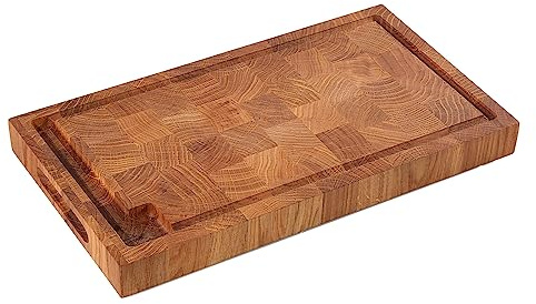 Zassenhaus Hackblock Stirnholz Eiche 45 x 25 x 4 cm