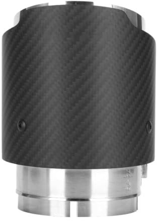 Heckkehle, Kohlefaser, 80 Mm Einlass, 101 Mm Auslass, Heckkehle, Gerade, Matte Auspuffrohrspitze, Ersatz für CX5 CX4 (SILVER)