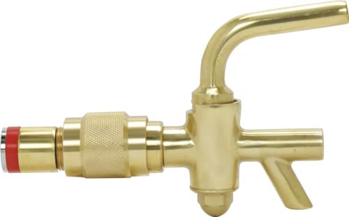 Rubinetto birra, Rubinetto spillatore birra - Ottone, con meccanismo di bloccaggio automatico