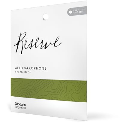 D'Addario Organic Reserve Altsaxophonblätter Stärke 3.0+, 3er-Pack | Organic Reserve Altsaxophonblätter bieten verfeinerten Klang, präzise Ansprache, konstante Stärke und zuverlässige Leistung.