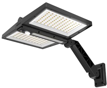 Lumisky Solspotlight 2 huvuden svart kraftfull vit LED CLIPPER SVART 37 cm med vridbar rörelsedetektor