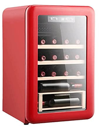 Suuim Refrigerador para Vino con compresor de 64 litros con Cerradura Bodega Independiente Grande 41f-64f Refrigerador para Vino con Control de Temperatura Digital para champán o Vino espumoso