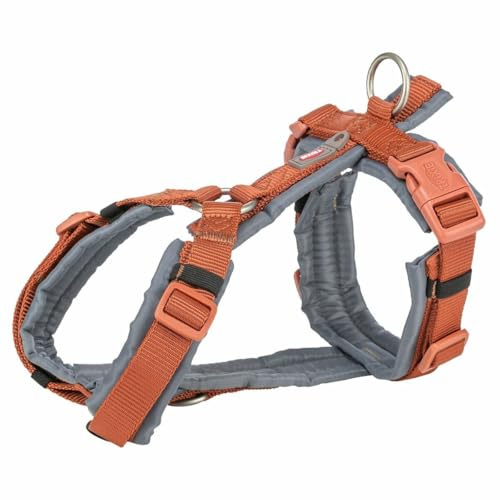 Trixie Geschirr fÜr Hunde Premium Trekking Rostbraun/Graphitgrau