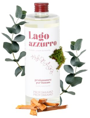 Profumiamo Profumiamo Profumo per Bucato 400 ml. - Profuma Bucato per Lavatrice e Asciugatrice (LAGO AZZURRO)