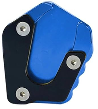 JBPIHZT Unterstützung Standpad-Platte Universelle Seitenständer-Verlängerung Fuß Stützplatte Für Die Meisten Motorräder Dirtbikes Pitbikes Roller Usw Verlängerungsplatte(Blau)