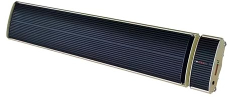 Mpc Tarifa 1800w Radiateur Infrarouge Dexterieur En Aluminium Noir a Ondes Longues Sans Emission De Lumiere Ip65 Adapte a La Poussiere Et a La Pluie a Lexterieur Avec Telecommande
