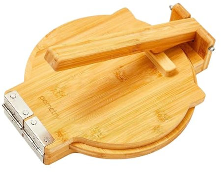 Presse à tortilla en bois, 25,4 cm multifonctionnel italien pour rouleaux de boulettes, presse à raviolis pour la pâtisserie