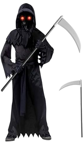 Grim Reaper Scythe, 39 disfraz de Long Grim Reaper, armas de juguete de plástico livianas extraíbles para los accesorios de la fiesta de cosplay de Halloween, accesorios de disfraces, de d