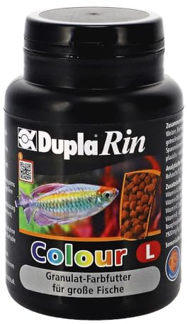 Dupla DuplaRin Granulat Colour L I 85 g I färgförstärkande granulatfoder för stor söt- och havsvattenfisk I för intensiva färger och god tillväxt I näringsrikt foder för prydnadsfiskar