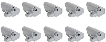 Rauch Möbel ZUBEHÖR, Drehtürendämpfer, Farbe Farbneutral, Maße 45x12x7 cm | 10er-Set für Drehtürenschränke von rauch mit einer Schranktiefe von 54 cm