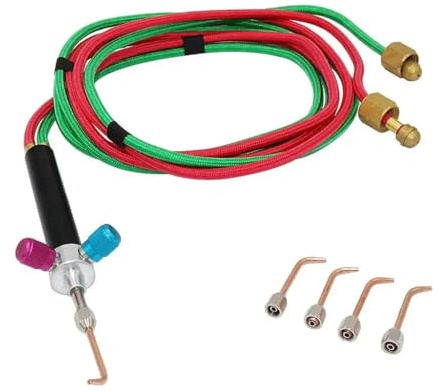 Mini torche de soudage au gaz pour bijoux, pour micro-chalumeau, tuyaux pour bijoutiers, mini-chalumeau à, kit 5 buses multicolores