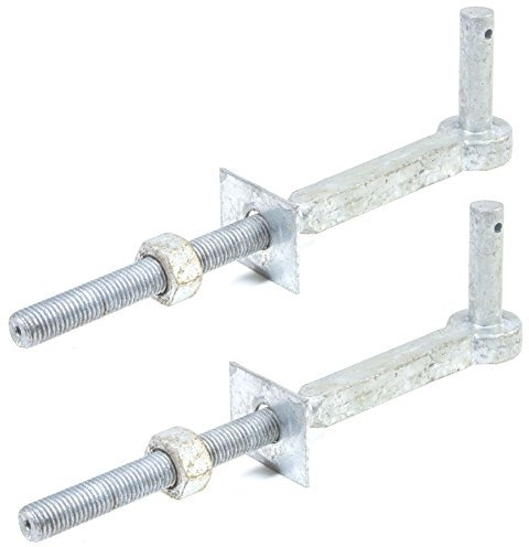 XGAGHB 2X 12 Heavy Duty Metal Clevis Gate Pin - 19mm x 180mm, Galvanized, For Wooden Posts