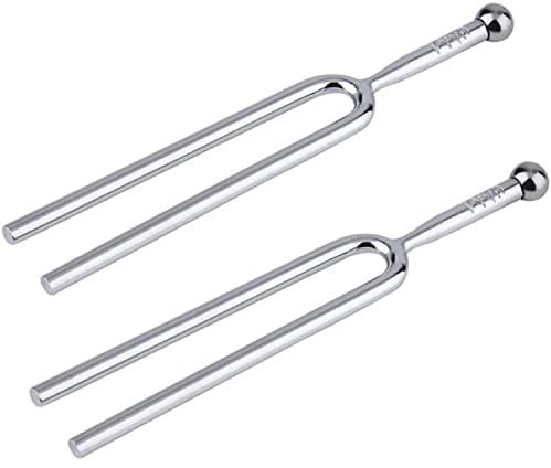 Greluma 2 Stk. A440 Stimmgabel Edelstahl Stimmgabel Standard A 440 Hz Violin Gitarren Stimmgerät