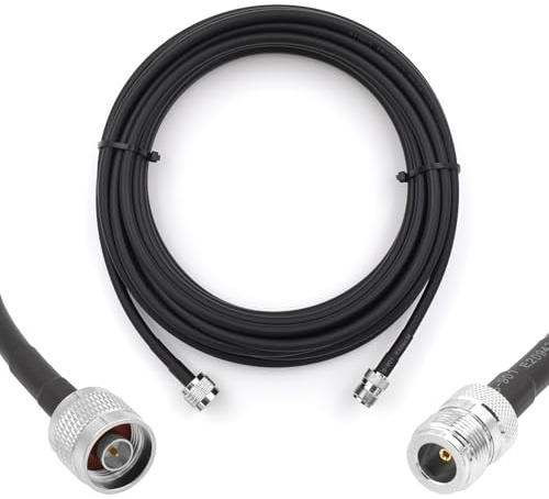 RANGEFUL N Maschio a N Femmina Cavo coassiale 10m 50ohm 5D-FB Ø7,5mm prolunga 10 metri a bassissima perdita per LTE Antenna esterna 4G 5G Modem Amplificatore GSM Router WIFI Ripetitore cellulare
