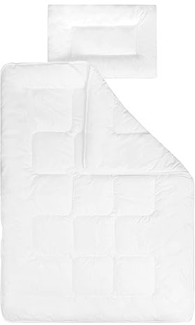 Home4You Babybetten-Set 2-teilig - Weiß - 100 x 135 cm - Mischgewebe