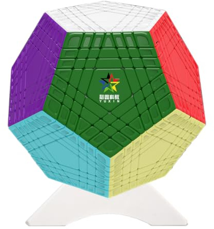 Oostifun YuXin 7x7x12 Megaminx Dodekaeder 7x7 Sieben Schichten Gigaminx Megaminx Würfel 12 Oberfläche Würfel Mehrfarbig Stickerless
