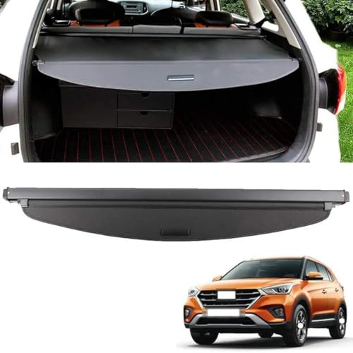 CCLXWY Auto Laderaumabdeckung Kofferraum für Hyundai Creta ix25 2014-2019,Kofferraum Schutz Abdeckung Laderaumabdeckung,Kofferraumabdeckung Rollo Schutz Innere Zubehör