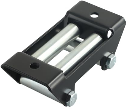 Zeroupshop Steel Roller Fairlead, Winch Roller Fairlead, 4 Way Winch Roller Fairlead For Wire, Steel, Hawse Cable, Compatible With Most Winch Brands(4500LB)