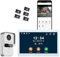 Honmidatek Videocitofono Connesso, 10.1 Pollici Touch Monitor, 2 fili, Registrazione video, Sblocco, Visione Notturna, Apertura da remoto, Full HD, Apertura RFID,Riproduzione