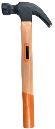 Martello da carpentiere, Artiglio Martello da 250g, lunghezza 290 mm, adatto per carpenteria, edilizia, riparazioni domestiche, testa in acciaio ad alto tenore di carbonio, Manico in legno