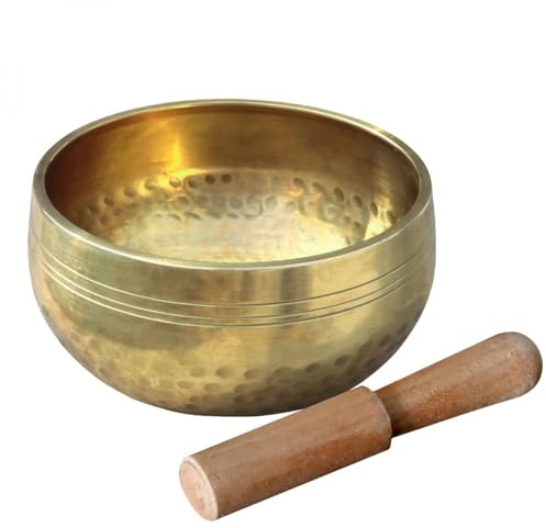 Vivezen - Bol chantant tibétain de méditation avec maillet - Diam 10 cm