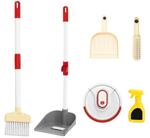 Set Educational Set Educational, Kit de Juguete de Limpieza para niños para un Juego de Roles Seguro, diseño de Aprendizaje de diversión interactiva con Accesorios Coloridos Brillantes, para niñas de